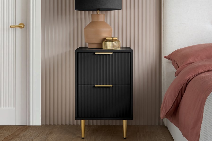 Zara 2 Drawer Bedside