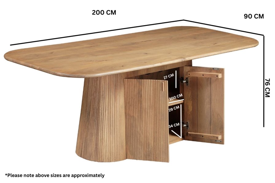 Austin Solid Wood Dining Table