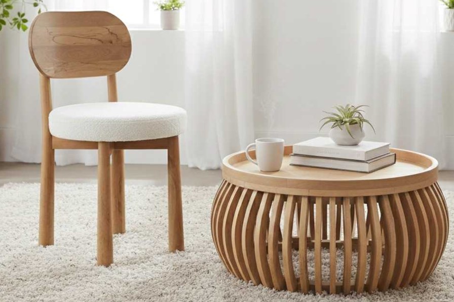 Austin Solid Wood Low Coffee Table