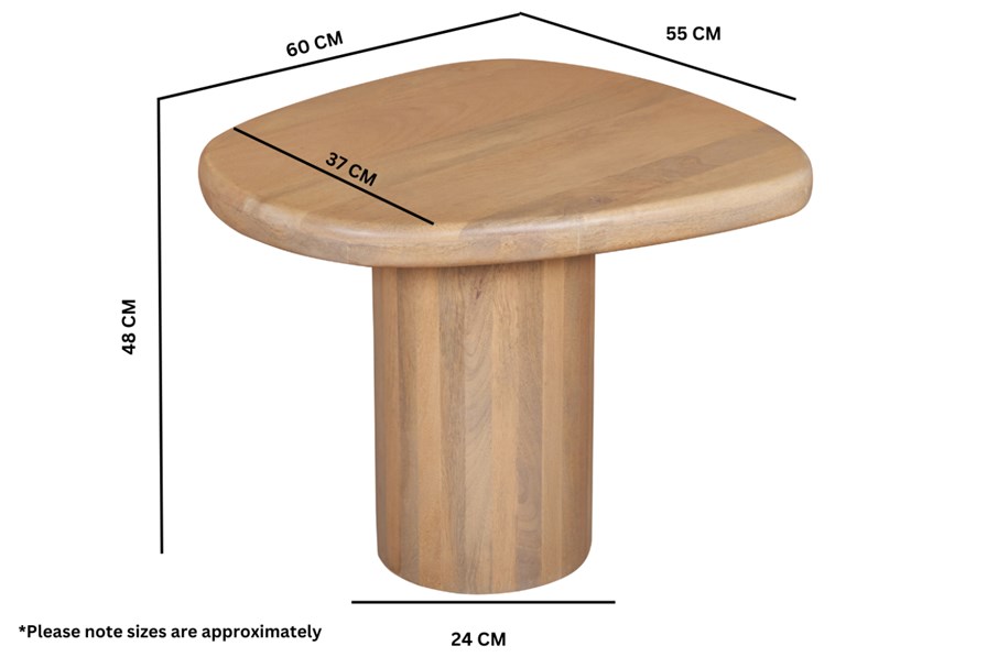 Austin Solid Wood Side Table