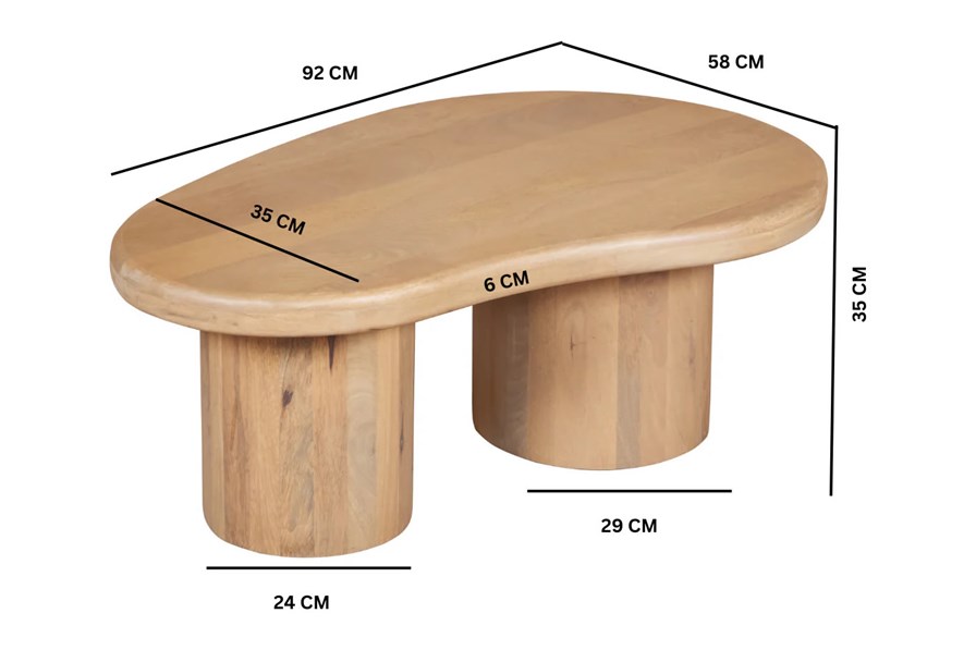 Austin Solid Wood Coffee Table