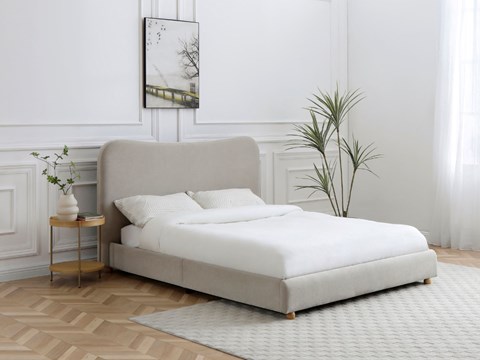 Mollie 4'6'' Double Fabric Bed