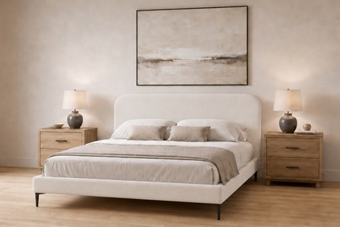 Albany 4'6'' Double Fabric Bed Frame