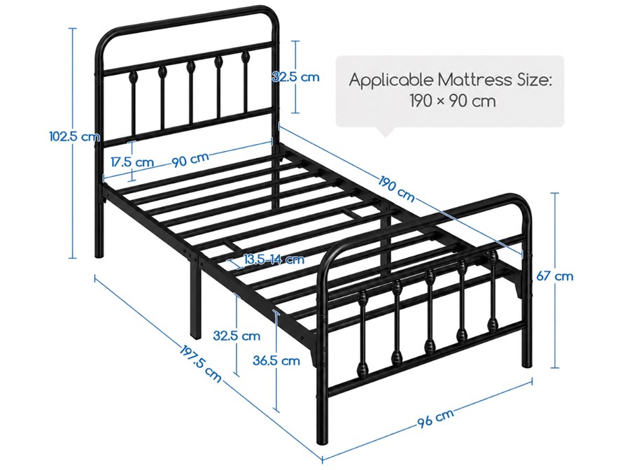 Malibu Metal Bed Frame