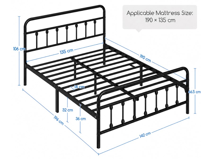 Malibu Metal Bed Frame