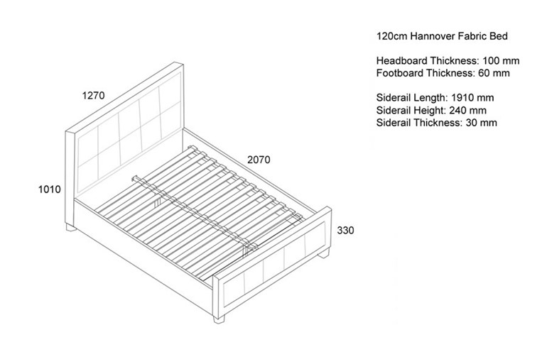 Hannover Fabric Bed