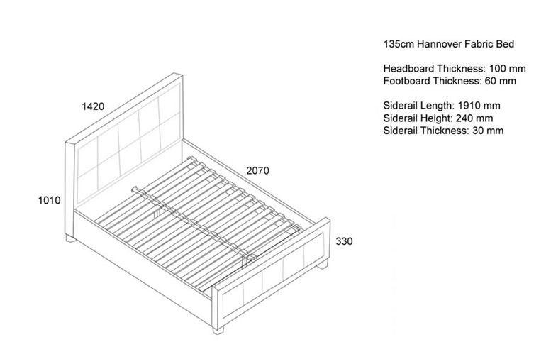 Hannover Fabric Bed