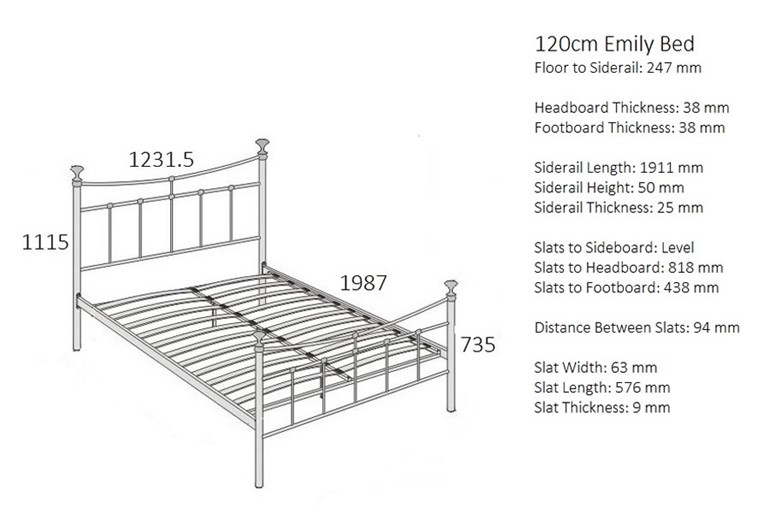 Emily Metal Bed