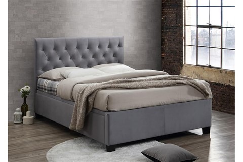 Cologne Fabric Ottoman - 5'0'' Kingsize Grey 