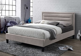Picasso Fabric Bedframe - 4'6'' Double Mink