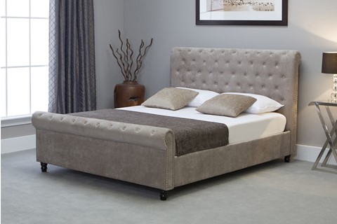 Oxford Fabric Ottoman - 5'0'' Kingsize Stone 