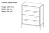 Urban Four Drawer Chest