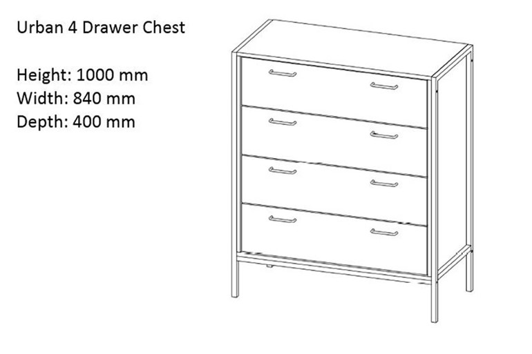 Urban Four Drawer Chest