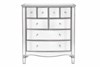 Mirrored 8 Drawer Merchant Bedroom Chest Crystal Handles Elysee
