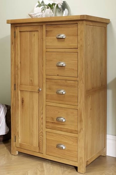 Woburn 1 Door 5 Drawer Robe