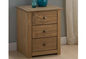 Santiago 3 Drawer Bedside