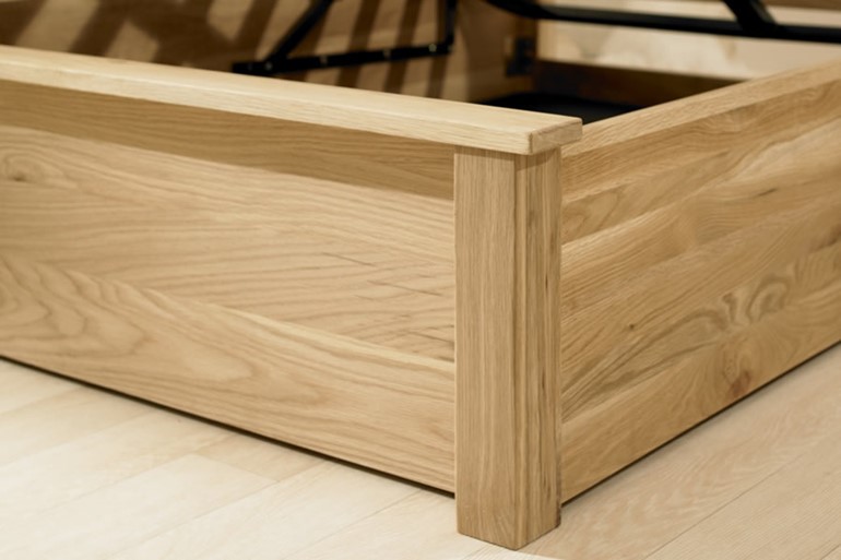 Monaco Solid Oak Ottoman