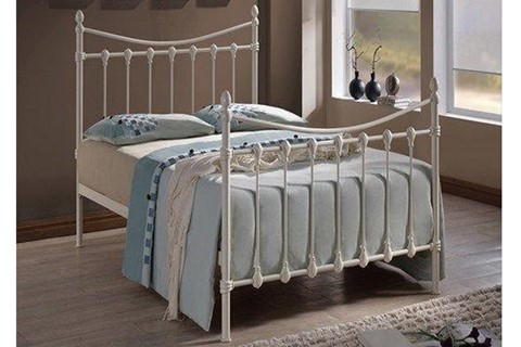 Florida 3'0'' Single Ivory Metal Bed Frame