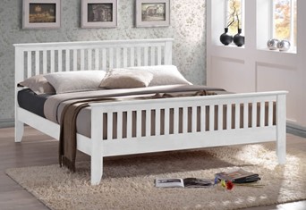 Turin Wooden Bedframe - Double 4'6'' (137cm) White 