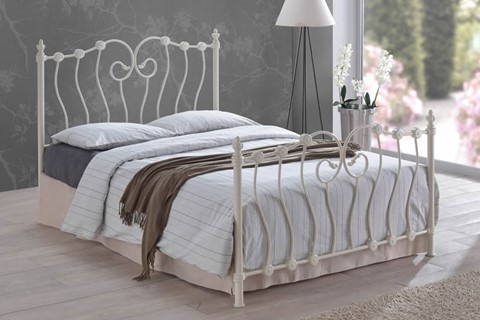 Inova Meta 4'0'' Small Double Ivory l Bed Frame