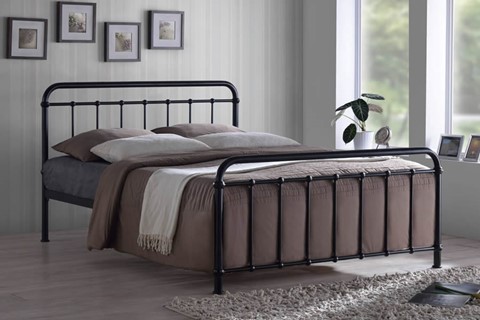 Miami Metal Bed Frame - 5'0'' Kingsize Black