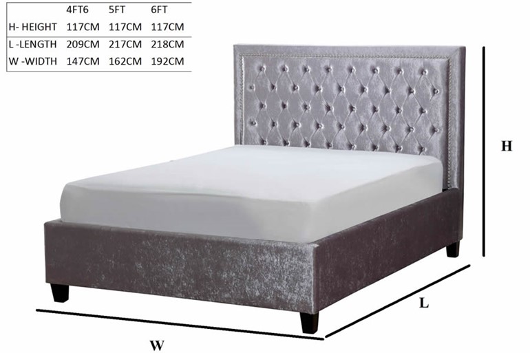 Rhea Fabric Bed Frame