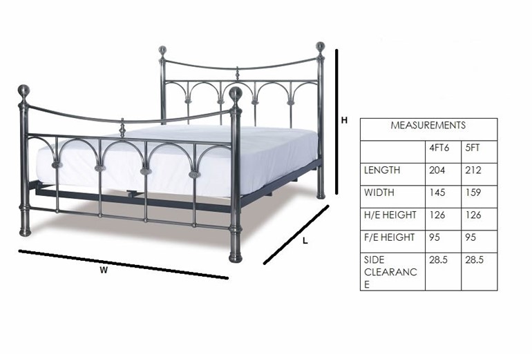 Gamma Metal Bed Frame