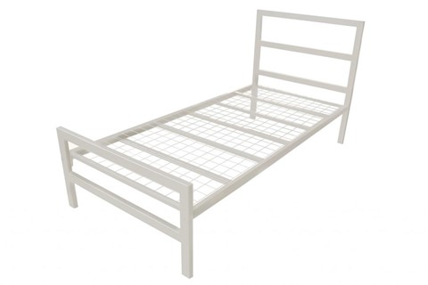 Eaton Metal 3'0'' Single Ivory  Bed Frame