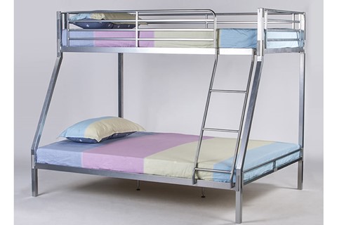 Boltless Metal Triple Bunk Bed