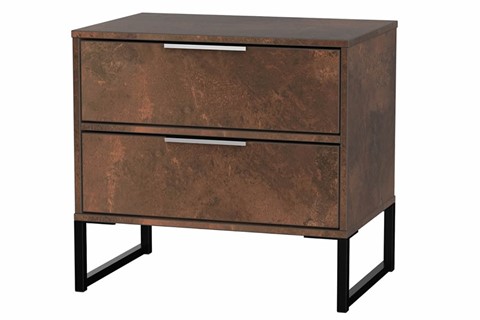 Diego Copper Double 2 Drawer Locker