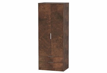 Diego Copper 2 Drawer Wardrobe