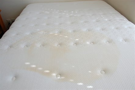 mattress stained