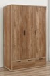 Stockwell 3 Door 2 Drawer Wardrobe