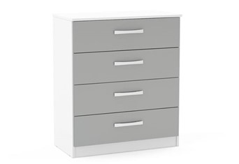 Lynx 4 Drawer Chest - White & Grey