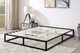 Black Metal Modern Low Platform Double Bed Frame Amersham