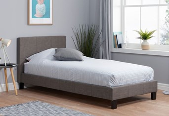 Berlin Fabric Bed - 3'0'' Single Grey 