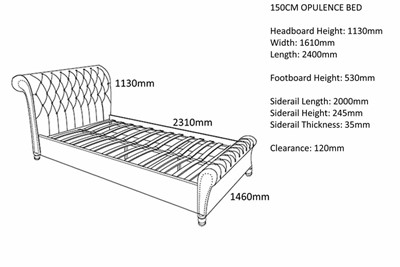 Opulence Fabric Bed
