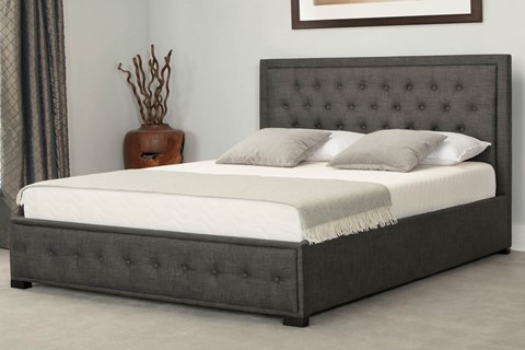 Albany Fabric Ottoman - Grey 6'0''(180cm) Superking