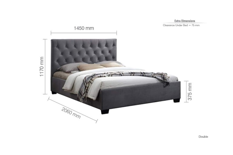 Cologne Fabric Bed
