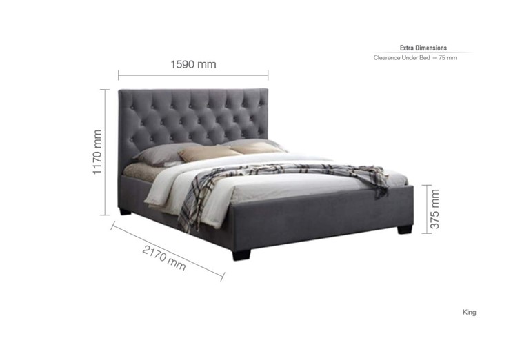 Cologne Fabric Bed