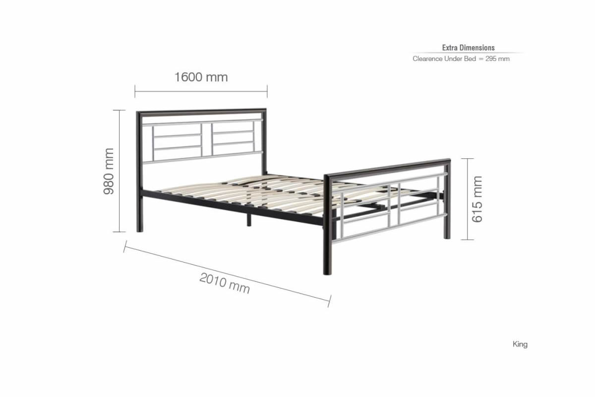 Steel tube clearance bed frame