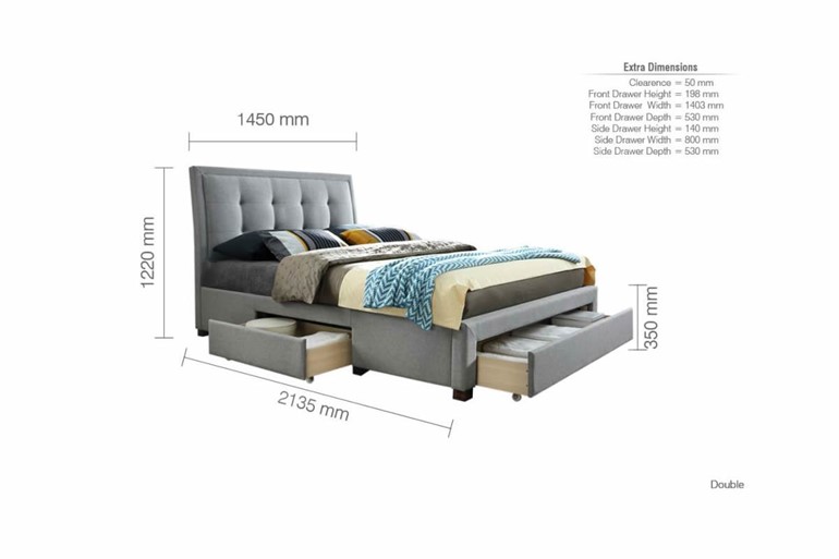 Shelby Fabric Storage Bed