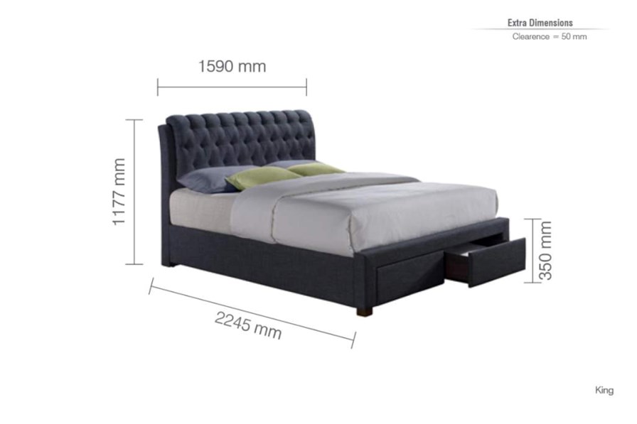 Valentino Fabric Bed