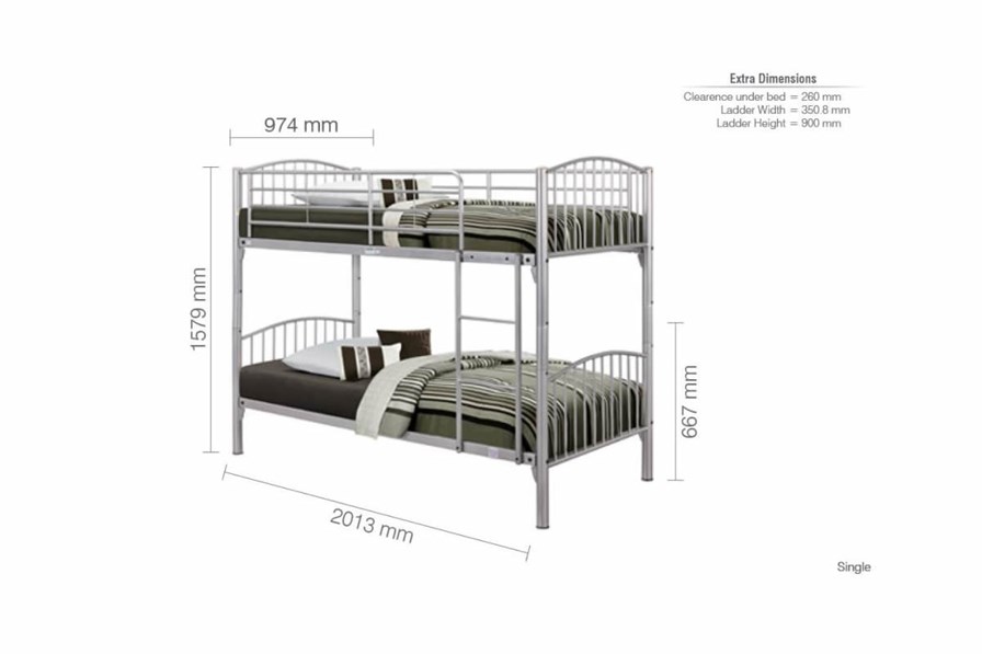 Corfu Metal Bunk Bed
