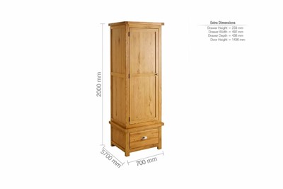 Woburn 1 Door 1 Drawer Robe