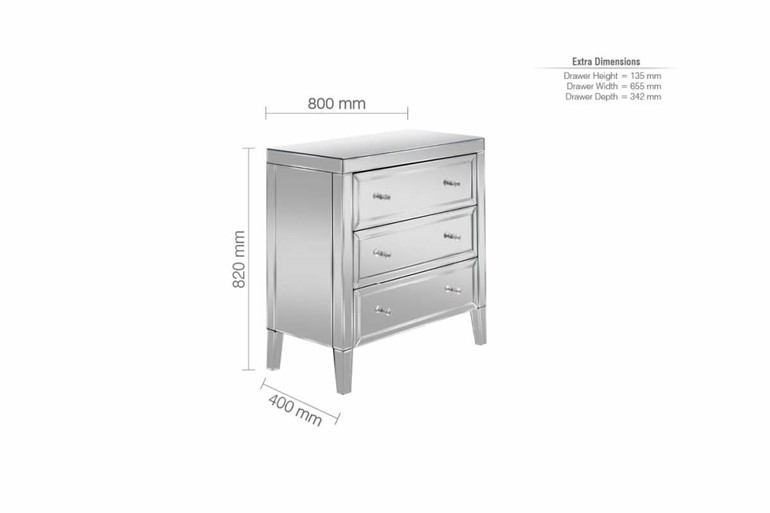 Valencia 3 Drawer Chest