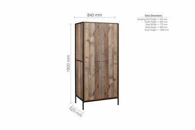 Urban Two Door Wardrobe