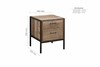 Urban Two Drawer Bedside