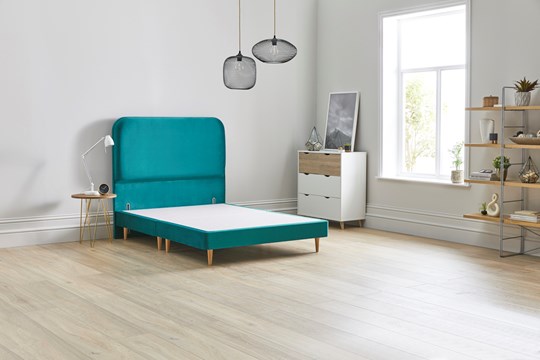 Green Double 4'6'' Low Leg Base Divan