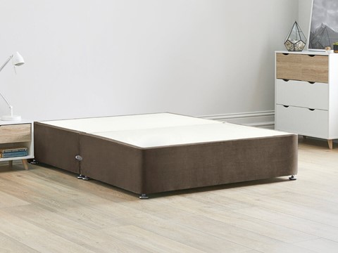 Platform Top Divan Bed Base - 4'6'' Standard Double Mocha 